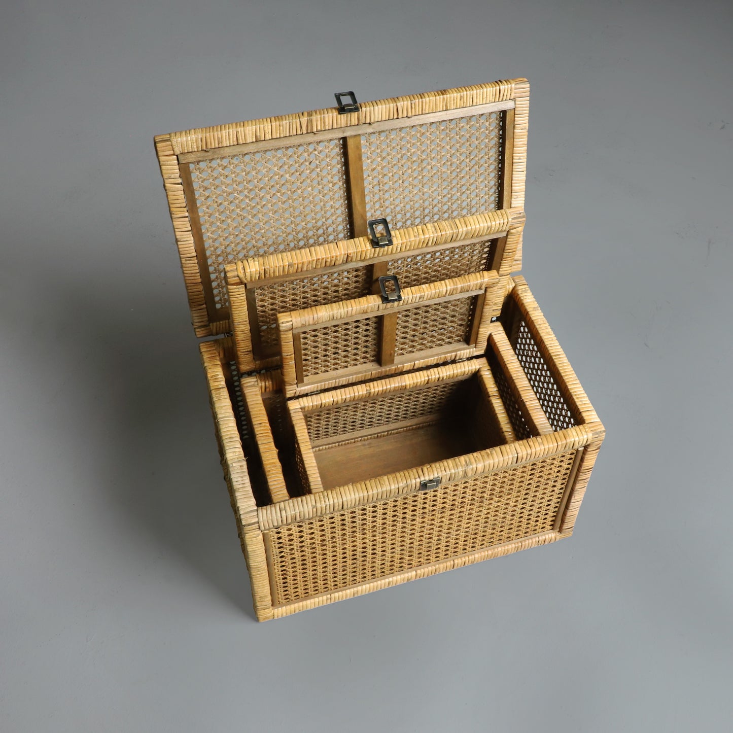 Rattan Storage Box, Set of 3