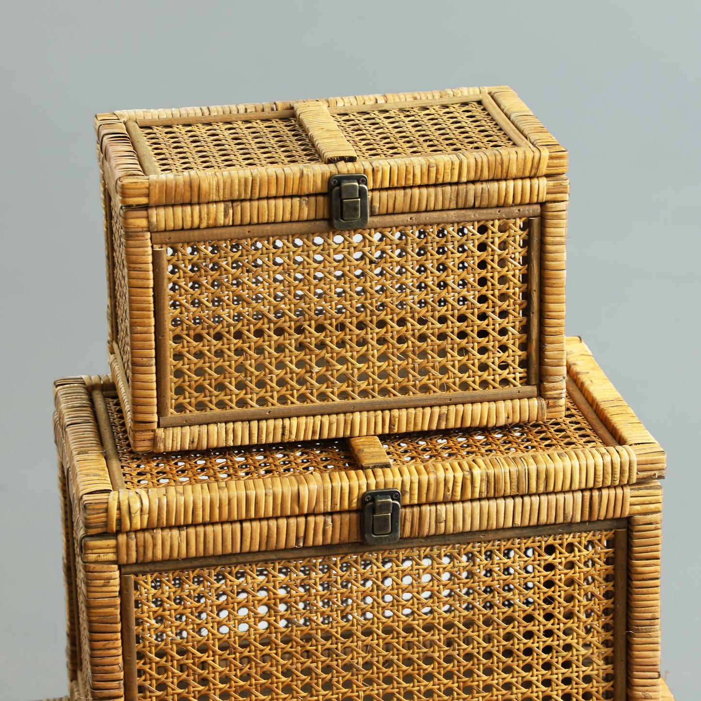 Rattan Storage Box, Set of 3