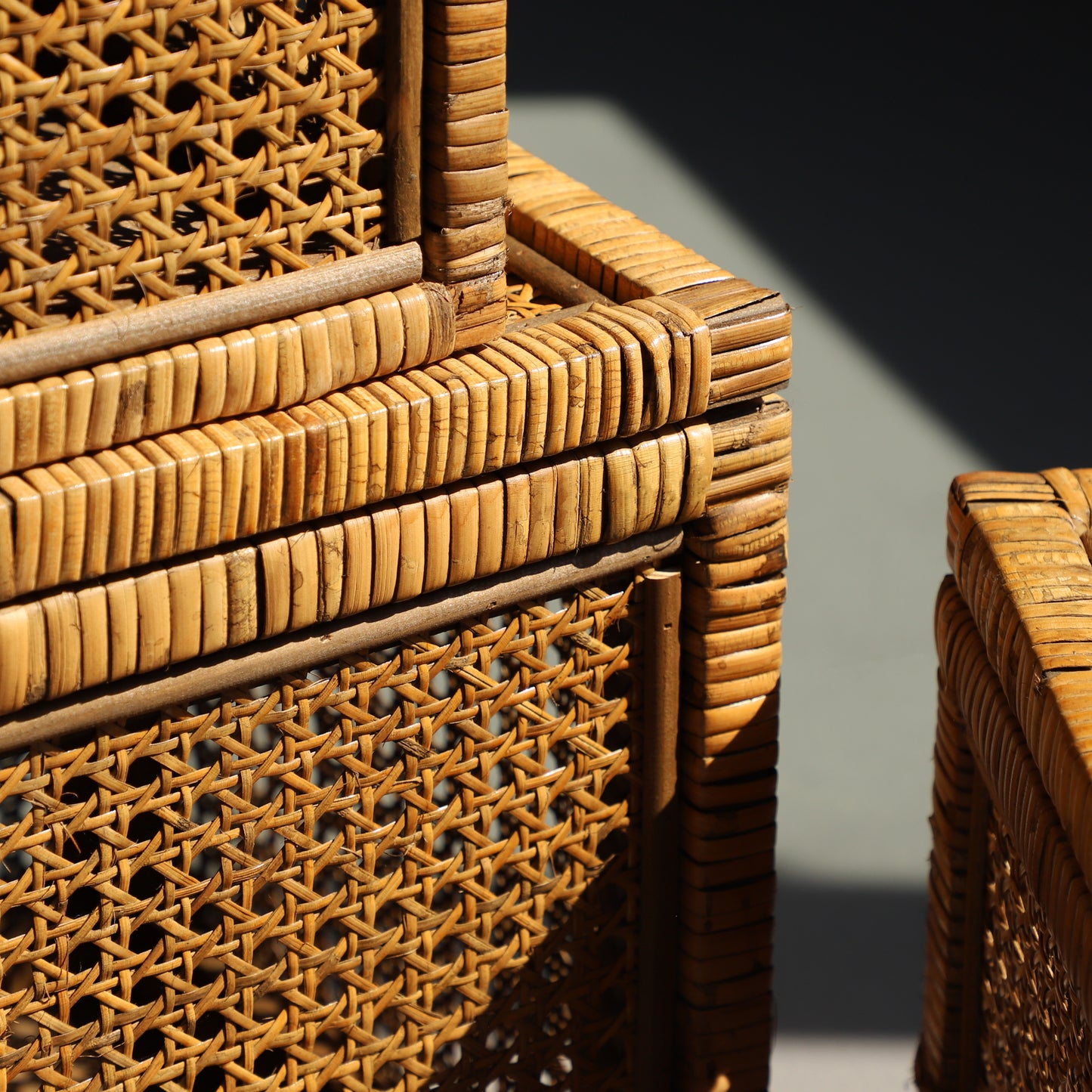 Rattan Storage Box, Set of 3