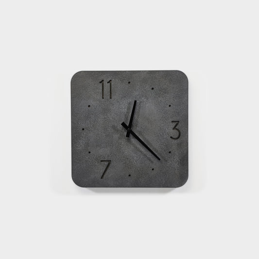 Cement-Accent Wall Clock