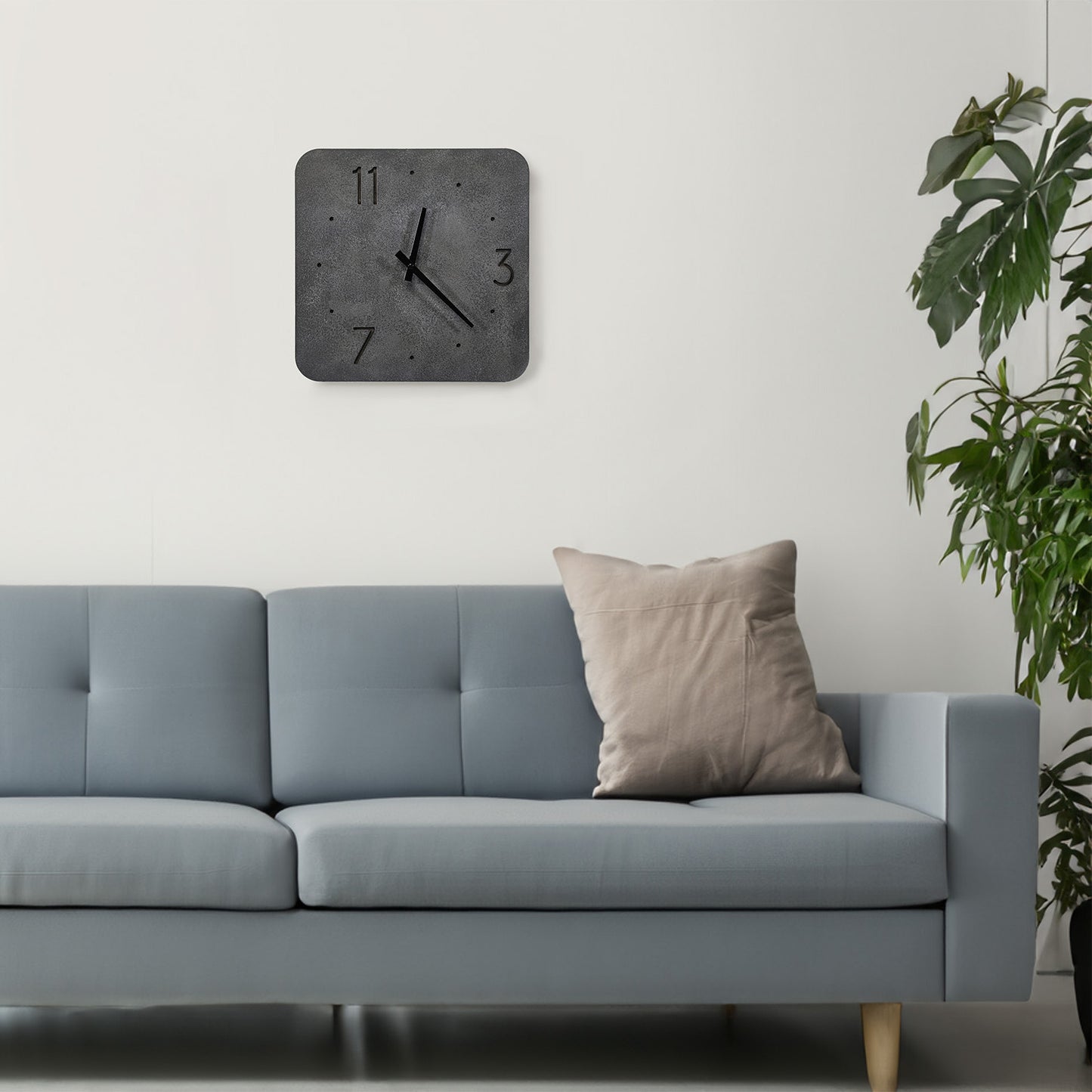 Cement-Accent Wall Clock