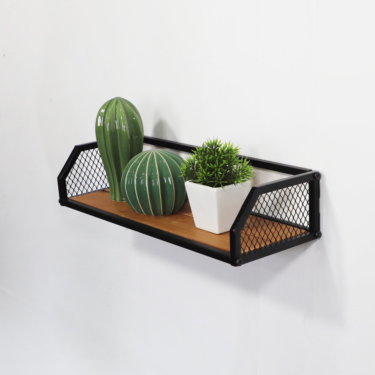 Floating Wall Shelf with Adjustable Hangers